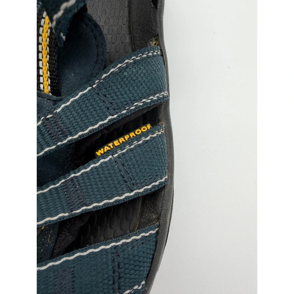 Keen Newport H2 Kids Waterproof Sandals Navy Blue Yellow Size 4 US 37 EU